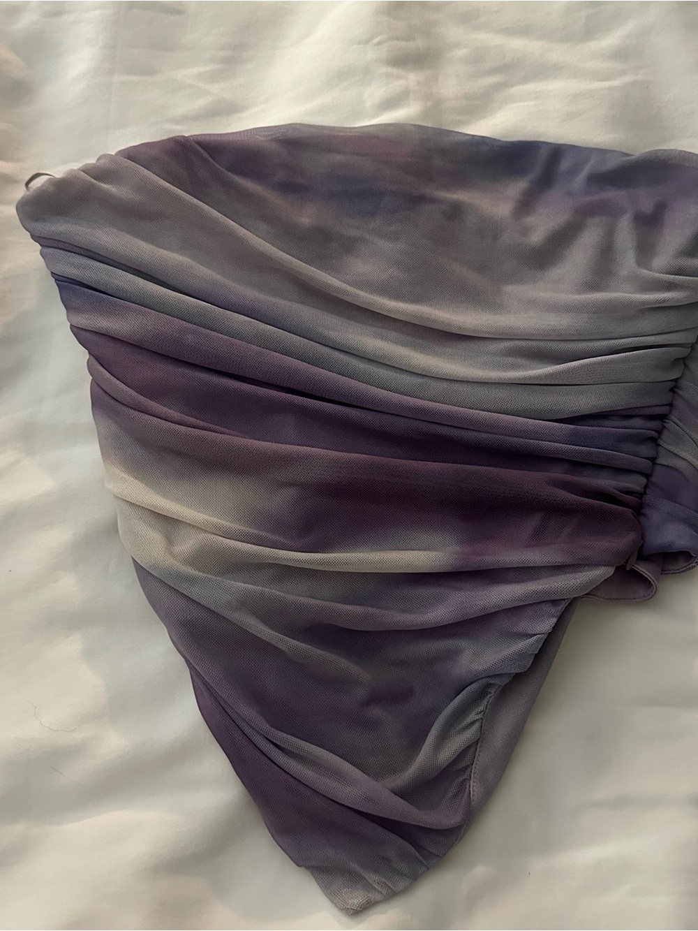 Purple Strapless Top